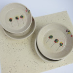 Azzone Alessandra Handmade, ceramics, colours, pottery, serving plates, small, stoneware, white